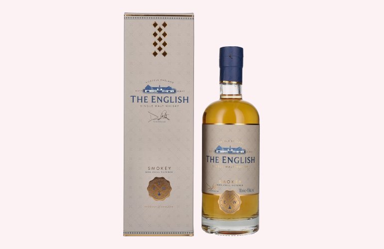 The English Whisky Co. SMOKEY Single Malt Whisky 43% Vol. 0,7l in Giftbox