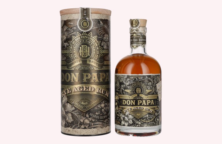 Don Papa Rum Rye Aged 45% Vol. 0,7l in Giftbox