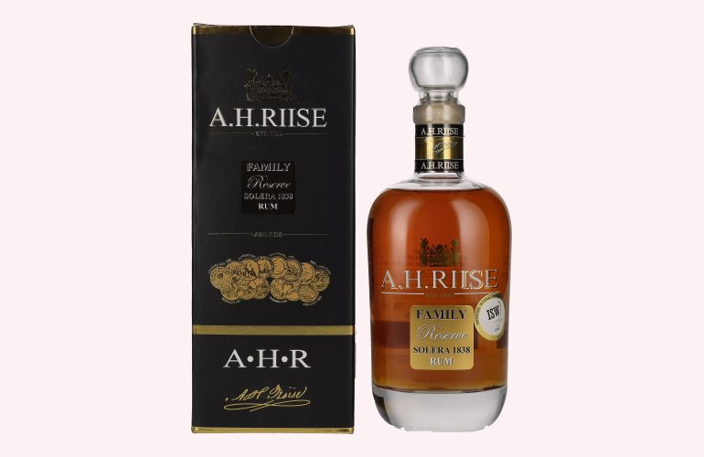 A.H. Riise FAMILY RESERVE Solera 1838 Rum - Old Edition 42% Vol. 0,7l in Giftbox
