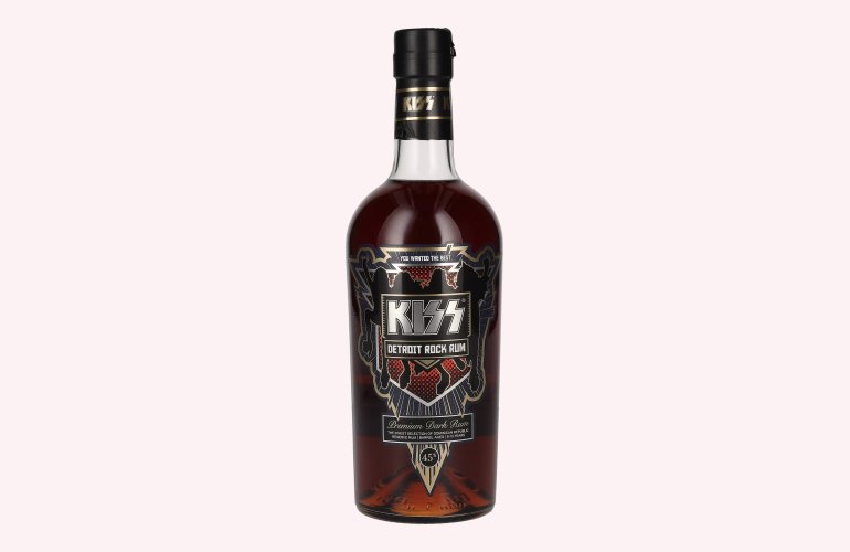 Kiss Detroit Rock Premium Dark Rum 45% Vol. 0,7l