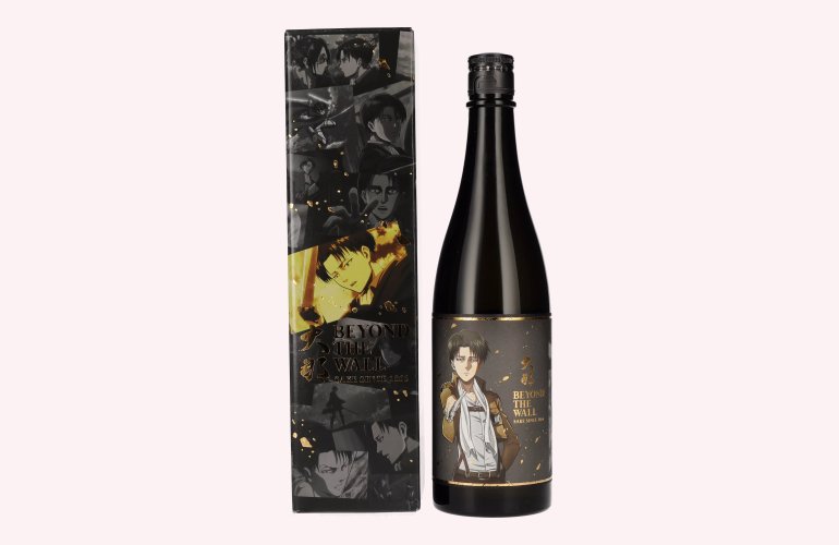 Attack on Titan x Beyond the Wall LEVI Model Japanese Sake 15% Vol. 0,72l in Geschenkbox