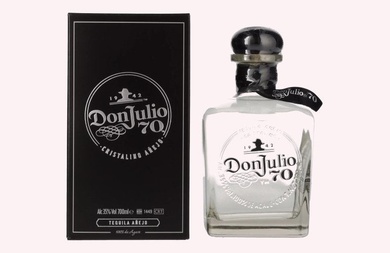 Don Julio 70 Tequila Crystal Claro Añejo 70th Anniversary Limited Edition 35% Vol. 0,7l in Geschenkbox