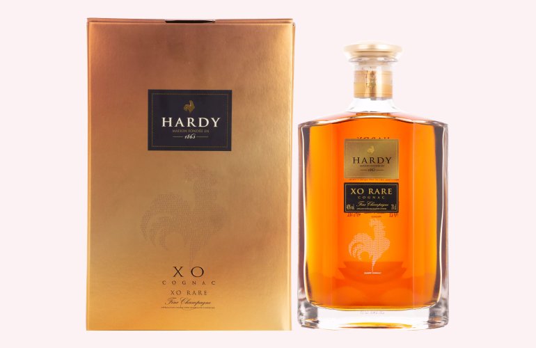 Hardy XO RARE Fine Champagne Cognac 40% Vol. 0,7l in Geschenkbox