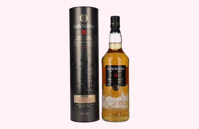 Glen Scotia 16 Years Old Single Malt Scotch Whisky 46% Vol. 1l in Giftbox