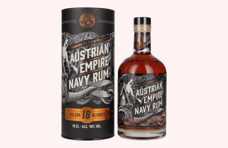 Austrian Empire Navy Rum 18 Solera Blended 40% Vol. 0,7l in Geschenkbox