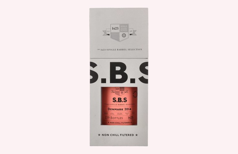 1423 S.B.S DENMARK Cask Strength Rum 2014 50,6% Vol. 0,7l in Geschenkbox