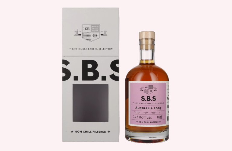 1423 S.B.S AUSTRALIA Rum Single Barrel Selection 2007 55% Vol. 0,7l in Geschenkbox
