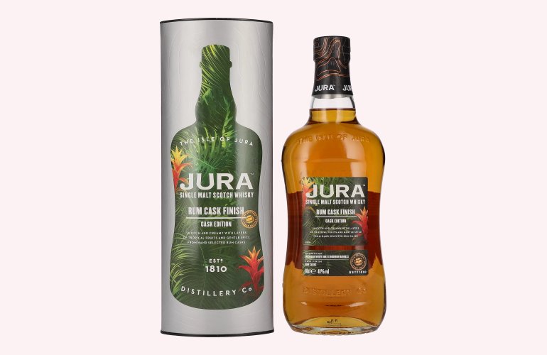 Jura Single Malt Scotch Whisky RUM CASK FINISH 40% Vol. 0,7l in Geschenkbox