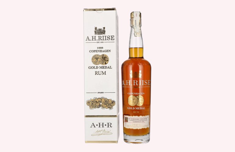 A.H. Riise 1888 COPENHAGEN GOLD MEDAL Special Edition Rum - Old Edition 40% Vol. 0,7l in Geschenkbox
