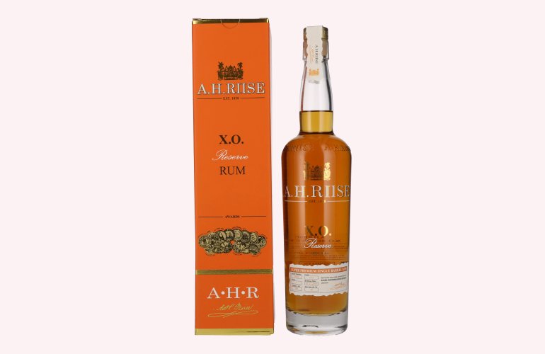 A.H. Riise X.O. Reserve Super Premium Single Barrel Rum 40% Vol. 0,7l in Geschenkbox