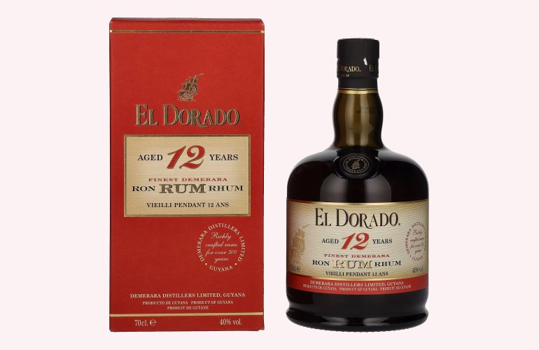 El Dorado 12 Years Old Finest Demerara Rum 40% Vol. 0,7l in Geschenkbox