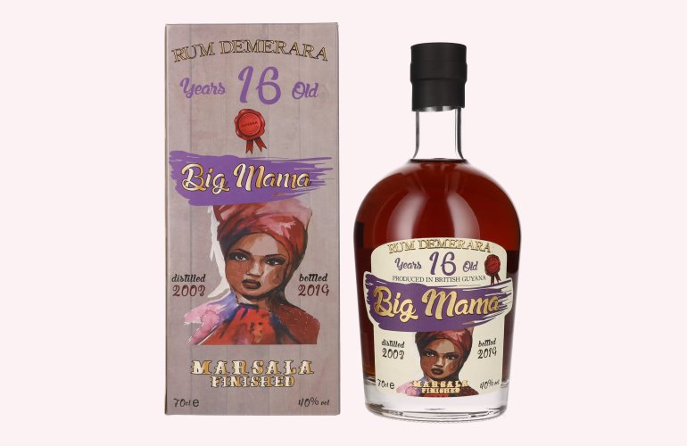 Big Mama 16 Years Old Rum Demerara Marsala Finished 40% Vol. 0,7l in Geschenkbox