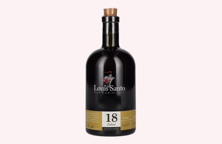 Louis Santo 18 Years Old Single Rum Bourbon Cask 44% Vol. 0,5l
