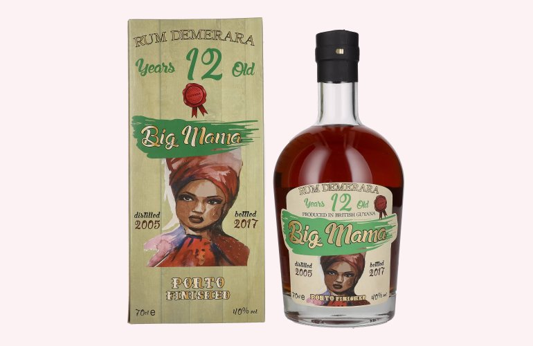 Big Mama 12 Years Old Rum Demerara Porto Finished 40% Vol. 0,7l in Geschenkbox