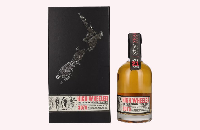 The New Zealand Whisky 21 Years Old HIGH WHEELER New Zealand Whisky 43% Vol. 0,35l in Giftbox