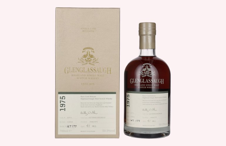 Glenglassaugh 41 Years Old RARE CASK RELEASE Highland Single Malt 1975 50,5% Vol. 0,7l in Geschenkbox