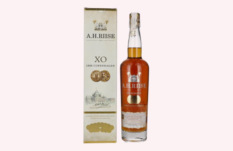 A.H. Riise 1888 COPENHAGEN XO Superior Spirit Drink 40% Vol. 0,7l in Geschenkbox