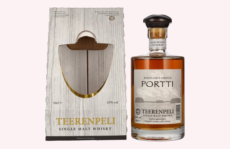 Teerenpeli PORTTI Distiller's Choice Single Malt Whisky Portwood Finished 43% Vol. 0,5l in Geschenkbox
