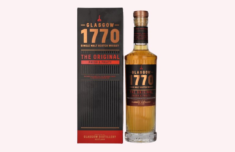 1770 glassgow Single Malt Scotch Whisky The Original Fresh & Fruity 46% Vol. 0,5l in Giftbox