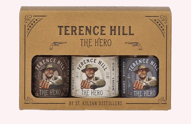 Terence Hill THE HERO Set 38,7% Vol. 3x0,05l in Geschenkbox