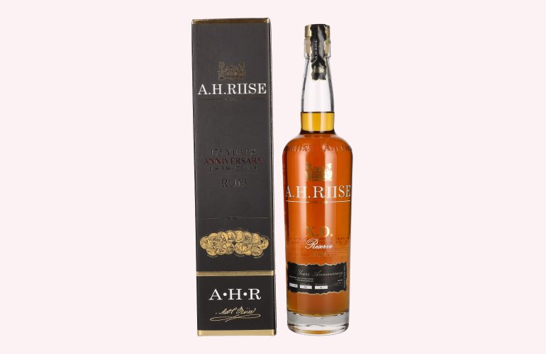 A.H. Riise X.O. Reserve 175 YEARS ANNIVERSARY Rum - Old Edition 42% Vol. 0,7l in Geschenkbox
