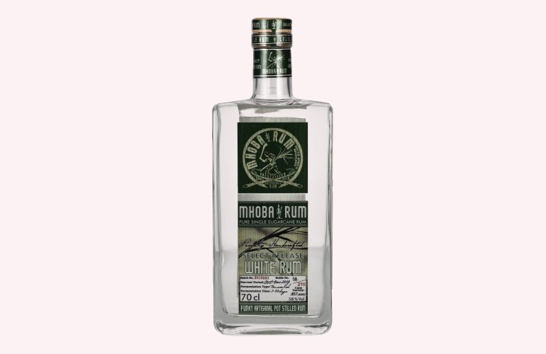Mhoba Rum Select Release WHITE Rum 58% Vol. 0,7l