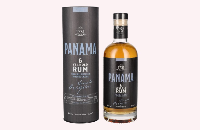 1731 Fine & Rare PANAMA 6 Years Old Single Origin Rum 46% Vol. 0,7l in Geschenkbox