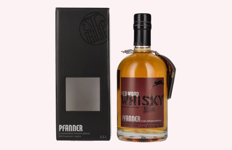 Pfanner Red Wood Single Malt Whisky 43% Vol. 0,5l in Geschenkbox