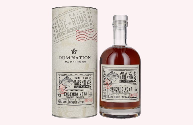 Rum Nation Rare Rums ENGENHO NOVO 2018/2009 52% Vol. 0,7l in Geschenkbox