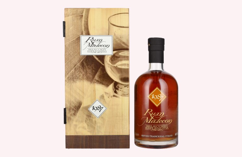 Rum Malecon SELECCIÓN ESPLENDIDA 1987 40% Vol. 0,7l in Holzkiste