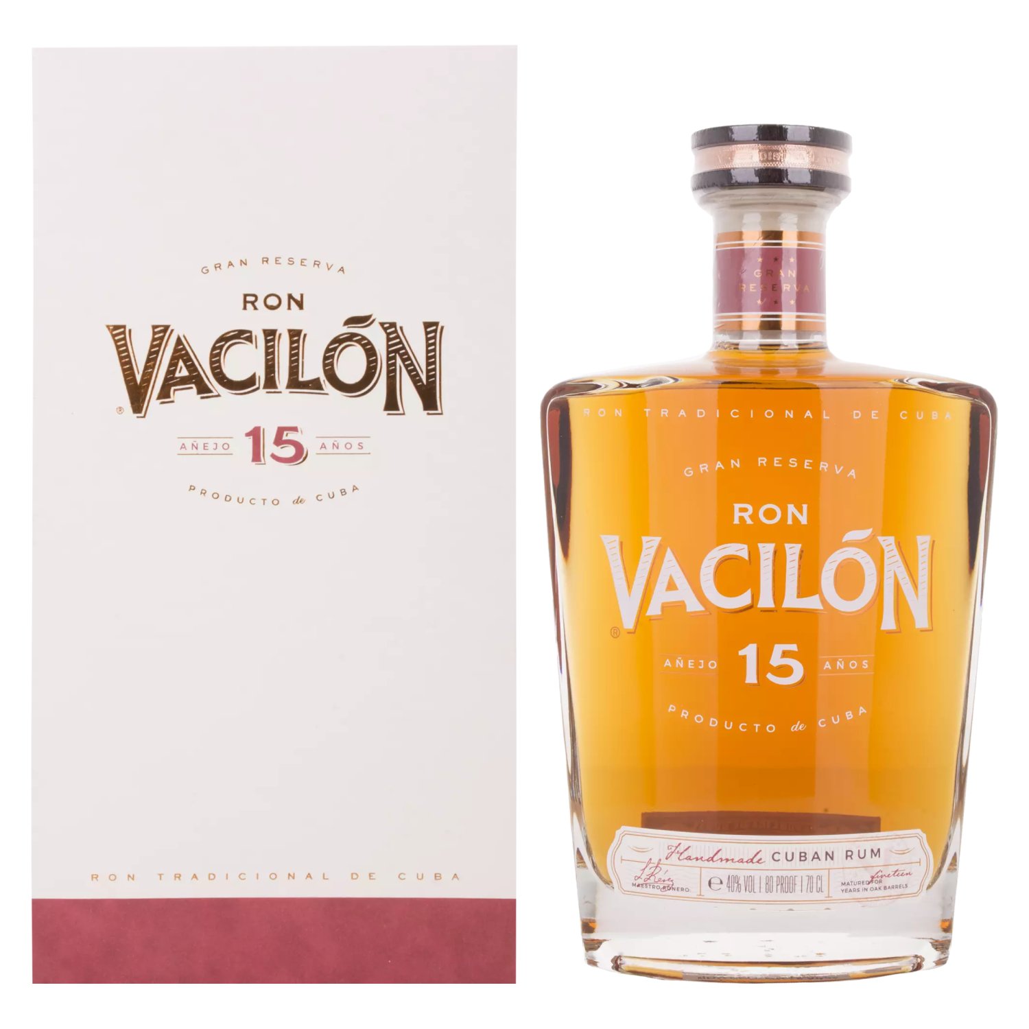 Ron Vacilon Anejo 15 Anos Gran Reserva 40 Vol 0 7l In Giftbox