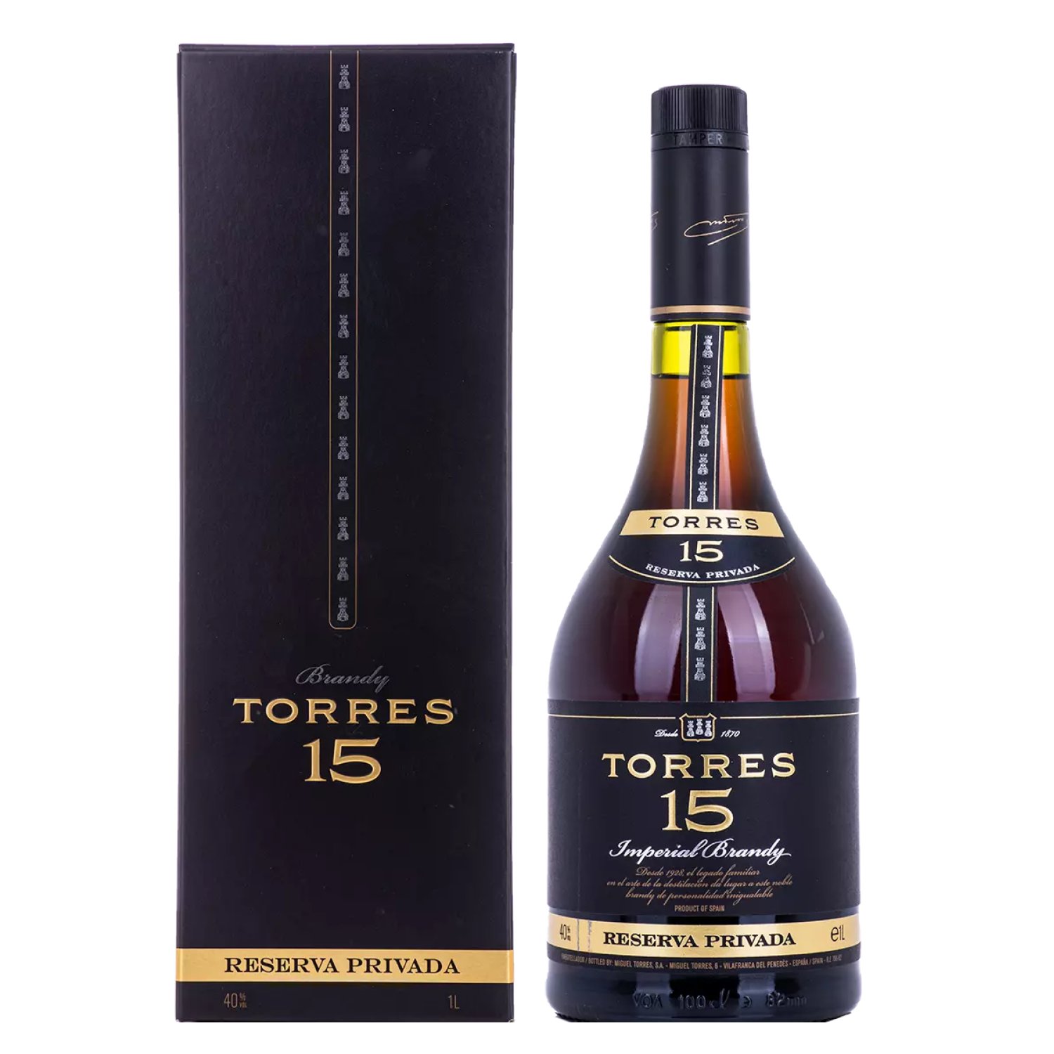 Torres 15 RESERVA PRIVADA Imperial Brandy 40% Vol. 1l in Giftbox