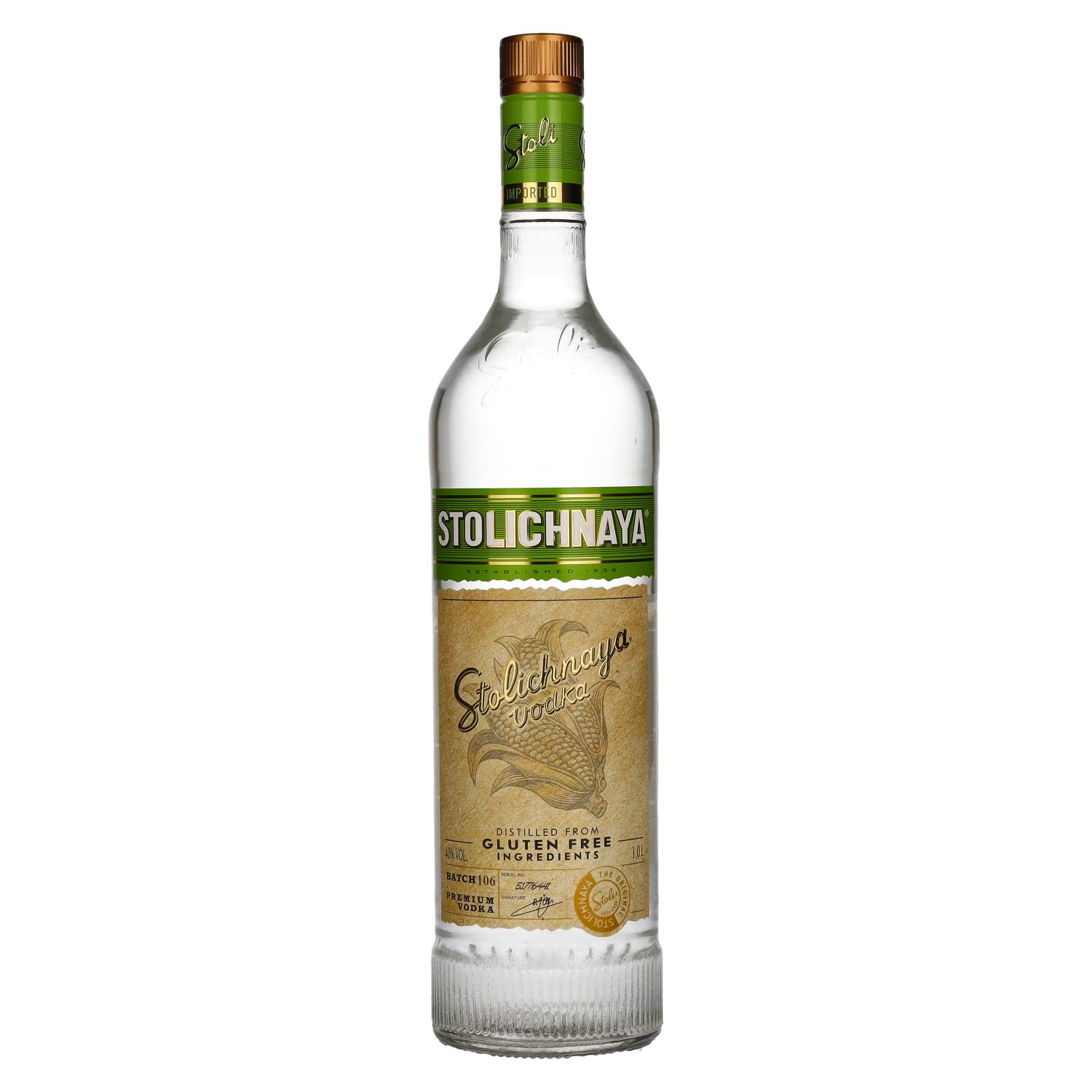 Stolichnaya Gluten Free Vodka Fkp 40 Vol 1l